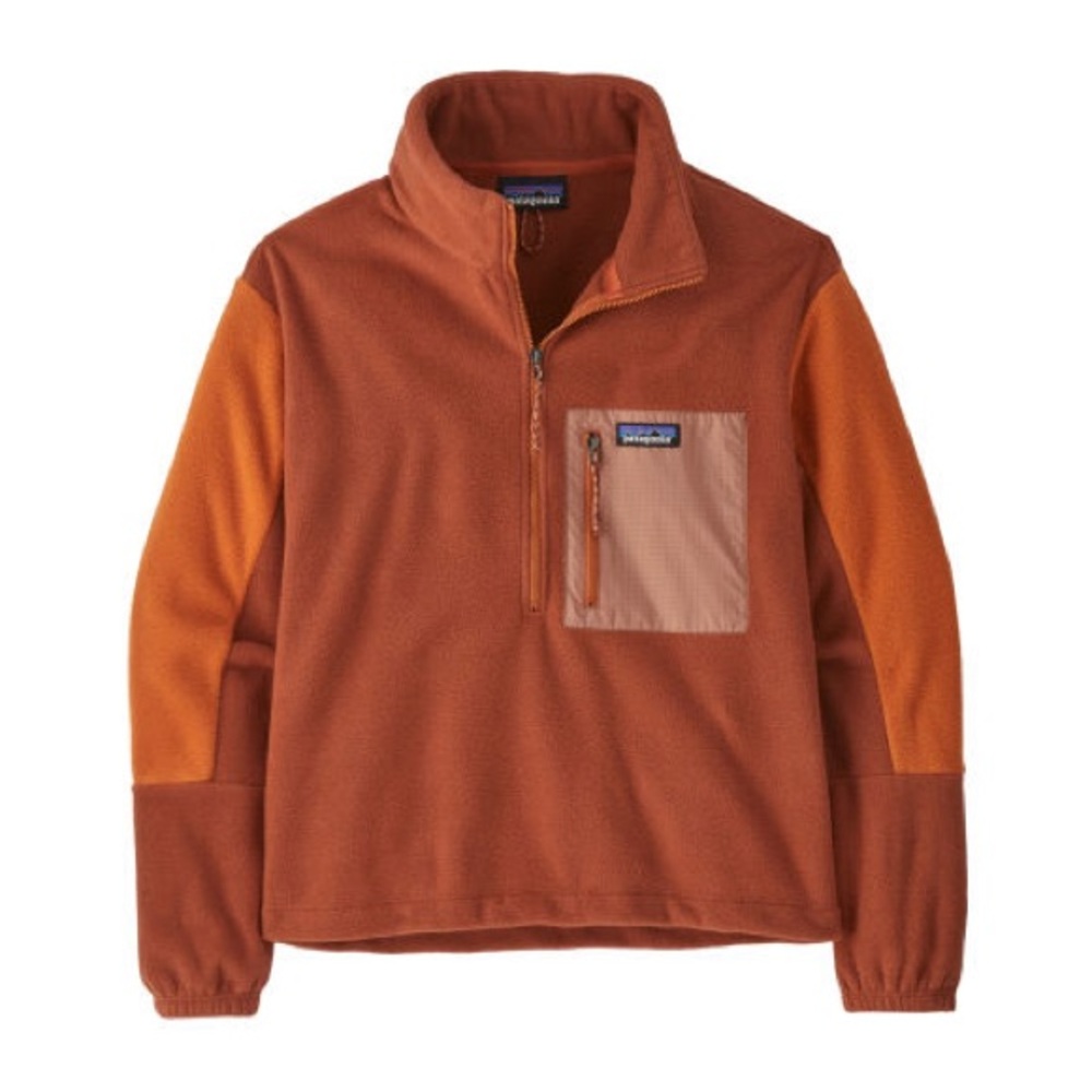 Patagonia Women's Microdini 1/2-Zip Pullover in Burnished Red